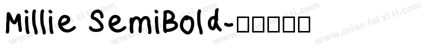 Millie SemiBold字体转换